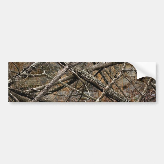 Personifierade verkliga Camo/kamouflage Bildekal (Framsidan)