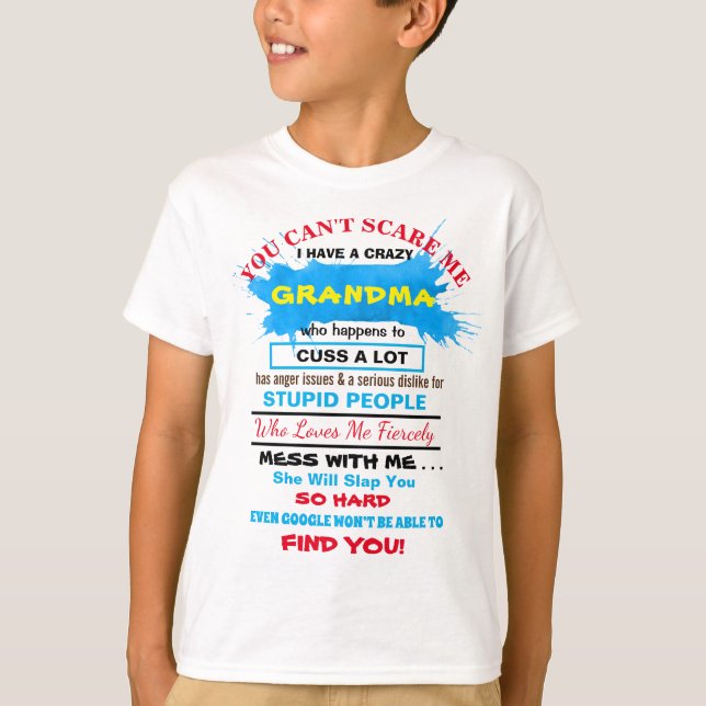 Personifierar den roliga T-tröja för den GALNA T Shirt (Framsida)