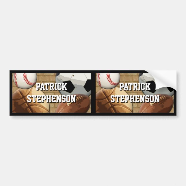 Personifierar den Waterproof etiketten för sportar Bildekal (Framsidan)