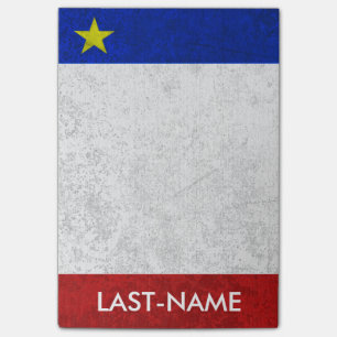 Personifierar det Acadian bedrövad Grunge för Post-it Block