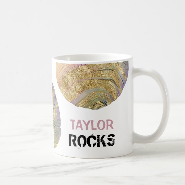 *~* personifierar KÄNT glitter för STENMagneta Kaffemugg (Höger)
