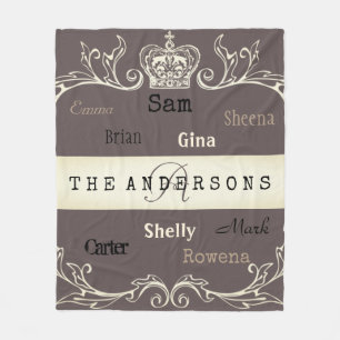 Personifierat älska familjen någon beställnings- fleecefilt