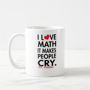 Personifierat älskar jag Math, det gör folk att Kaffemugg
