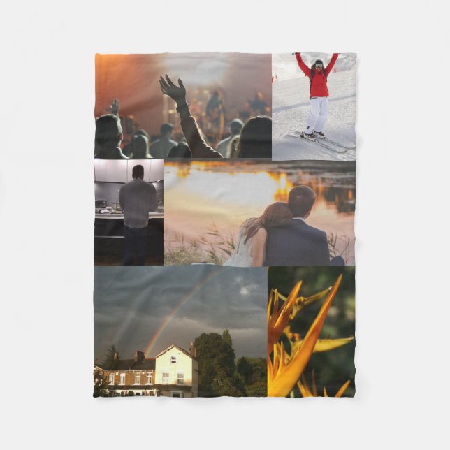 Personifierat beställnings- foto fleecefilt (Framsidan)