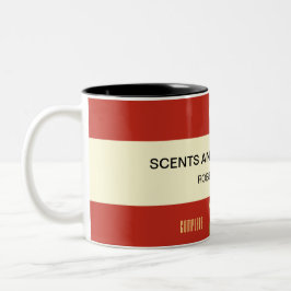 Personifierat bubjörnbokomslag - röd Cranberry Två-Tonad Mugg