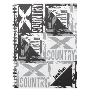 personifierat crosst country anteckningsbok med spiral