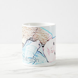 Personifierat för en kund kaffemugg