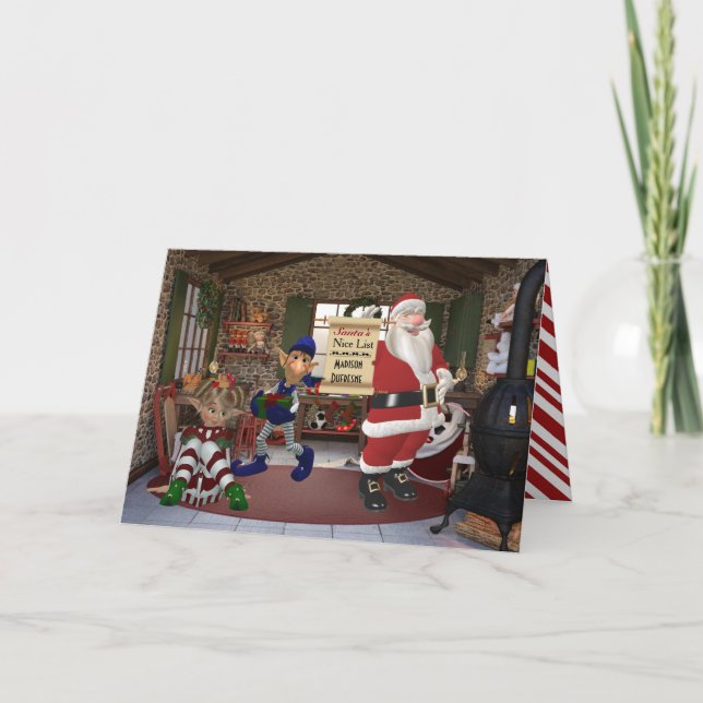 Personifierat från Santas seminarium Helgkort (Framsida)