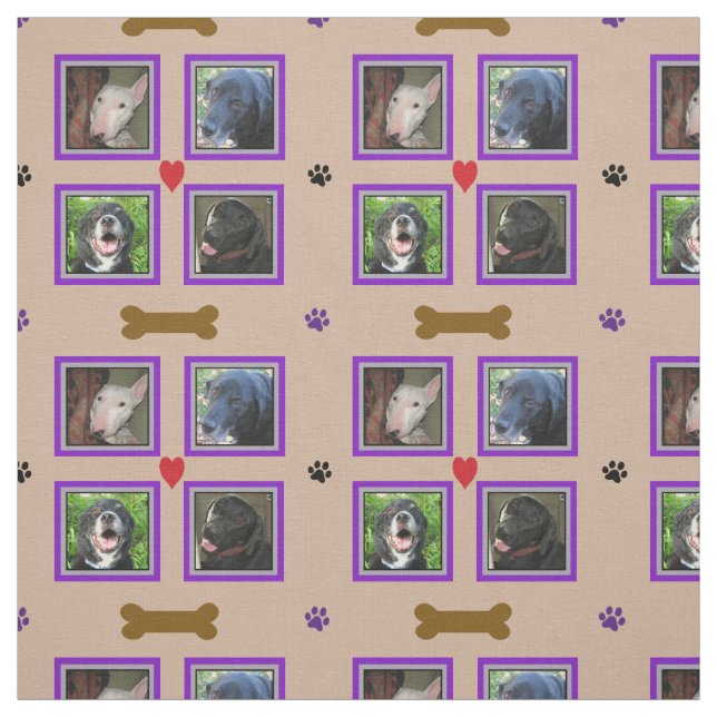 Personifierat fyra fotoCollage-Lilor ramar Tyg (Provkarta)