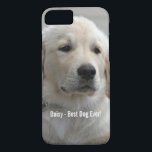 Personifierat guld- Retrieverhundfoto och namn<br><div class="desc">Personifiera din telefon- och datorcases med detta guld- Retrieverhundfoto eller byt ut med din dog&#39; s eller puppy&#39; s-foto och namn (eller annan husdjur eller person&#39; s-foto/namn). Text läser " Bäst hund Ever" eller tillfoga din egna text - " Vi älskar Daisy" (din dog&#39; s-namn) eller dog&#39; s-födelsedag. Klicka precis...</div>