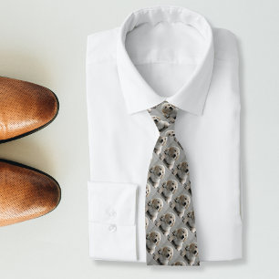 Personifierat guld- Retrieverhundfoto och namn Slips