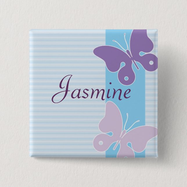 Personifierat känt emblem - fjärilar knapp (Framsida)