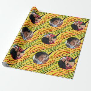 Personifierat Kwanzaa helgdagfoto Presentpapper