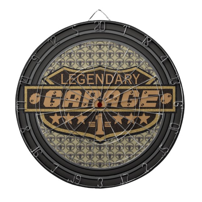 Personifierat legendariskt garage darttavla (Framsidan)