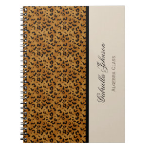 Personifierat: Leopardtryckanteckningsbok Anteckningsbok