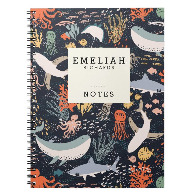Personifierat | marin- liv anteckningsbok (Framsidan)