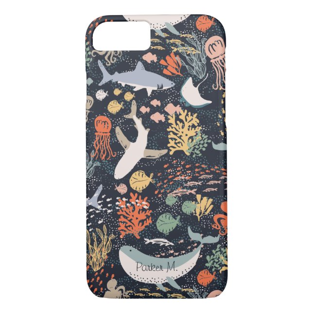 Personifierat | marin- liv Case-Mate iPhone skal (Baksida)