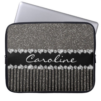 Personifierat Moden gråttglitter Laptop Sleeve