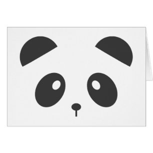 Personifierat pandakort hälsningskort