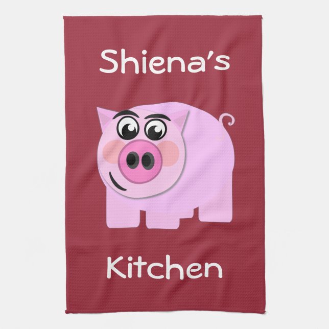 Personifierat Piggy Kökshandduk (Vertikal)