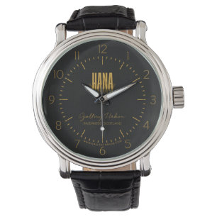 Personifierat Retro filmaffischHana guld Armbandsur