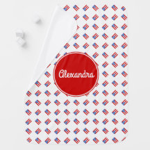 Personifierat: Rött: Puerto Rico flagga