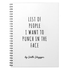 Personifierat sarkastiskt anteckningsbok