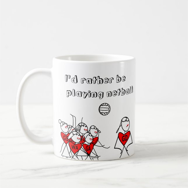 Personifierat skulle jag leker ganska netballen kaffemugg (Vänster)