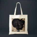 Personifierat svart lab hundfoto- och hundnamn tygkasse<br><div class="desc">Personifiera denna minnessak med ditt hund eller valp foto och namnge (eller annat det husdjur- eller personens fotoet/namn). Text läser "den bäst hunden någonsin" eller tillfogar din egna text - vi älskar Bella (hund namn), hund födelsedag eller dag av bortgång. Klicka precis på "skräddarsy" för att tillfoga din personligtext, för...</div>