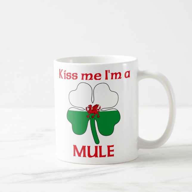 Personifierat walesiskt kysser mig kaffemugg (Höger)