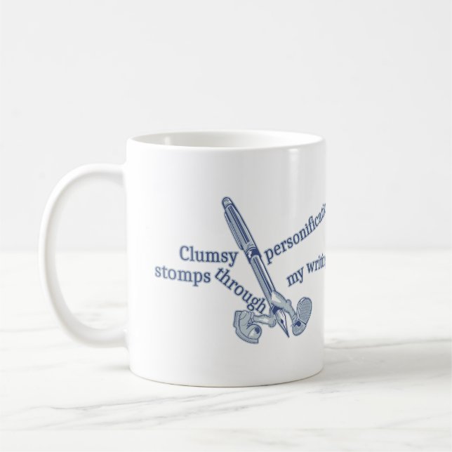 Personifieringsfunktionellt Kreativ Skriva Kaffemugg (Vänster)