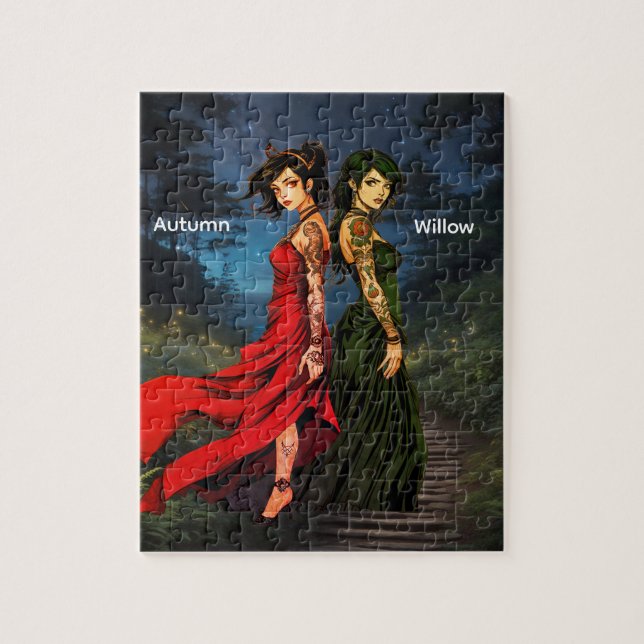 Personized Anime Tattooed Girls   Pussel (Vertikal)