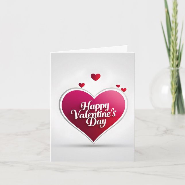 Personized Classic Romantic Valentine's Day Card Helgkort (Framsida)