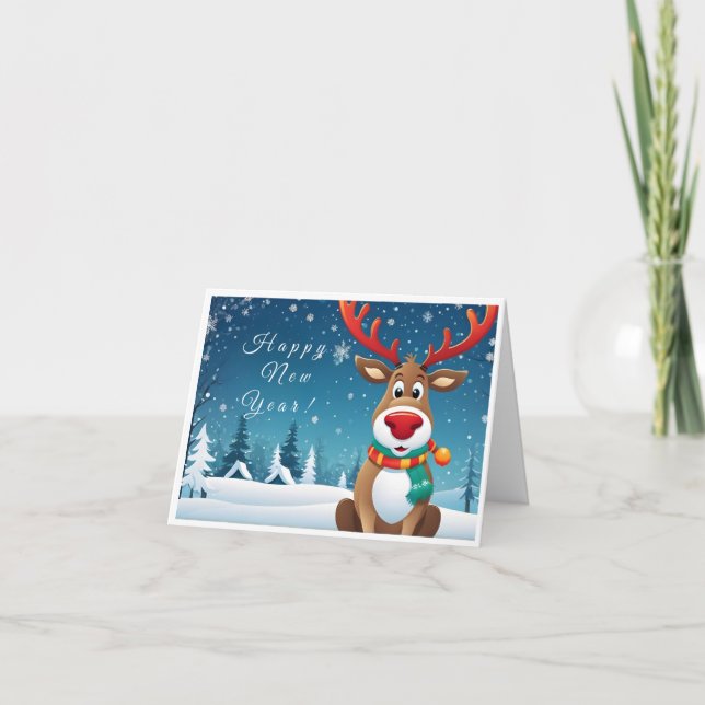 Personized New Year Card Tack Kort (Framsida)