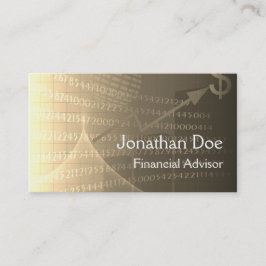 Personkort för ekonomisk rådgivare visitkort