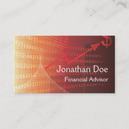 Personkort för ekonomisk rådgivare visitkort