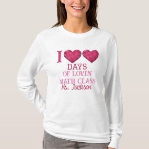 Personlig 100 dagars kärleksklass t shirt