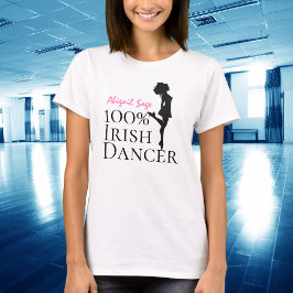 Personlig 100 % Irish Dancer Hard Shoe Dance T Shirt