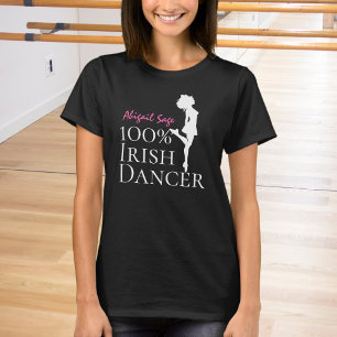 Personlig 100 % Irish Dancer Hard Shoe Dance T Shirt