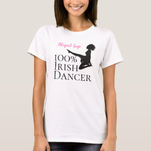 Personlig 100 % Irish Dancer Soft Shoe Dance T Shirt