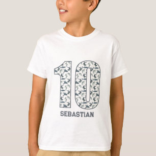 Personlig 10:e födelsedagshuset t shirt