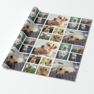 Personlig 10 Fotokollage Presentpapper