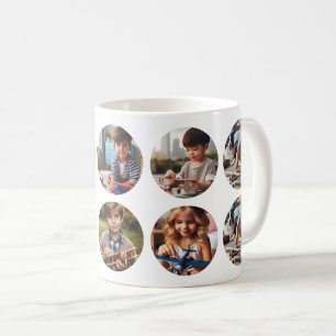 Personlig 10-runda foton, hela familjen Tillfälle Kaffemugg