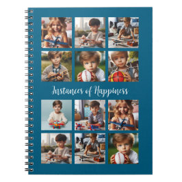 Personlig 12 Bilder för familj, vänner eller resor Anteckningsbok