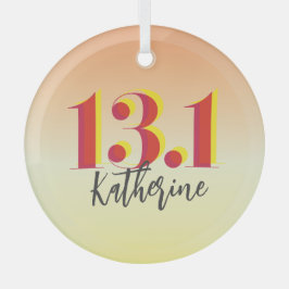 Personlig 13.1 Halvmaratonlöpning Julgransdekoration