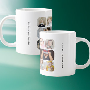 Personlig 13 Foton och text Jumbo Mugg