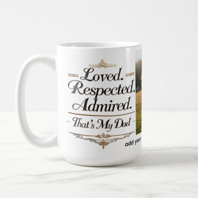 Personlig 15 oz Classic Mugg (Vänster)