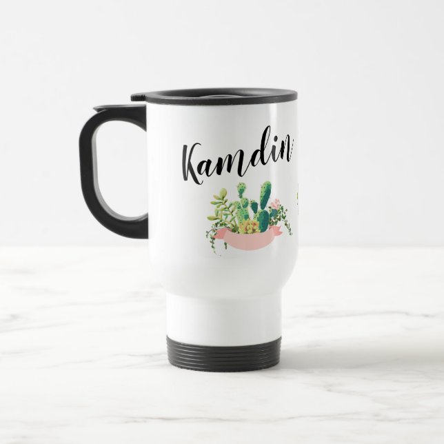 Personlig 15 uns kaffe mugg Bohemian Cactus S (Vänster)