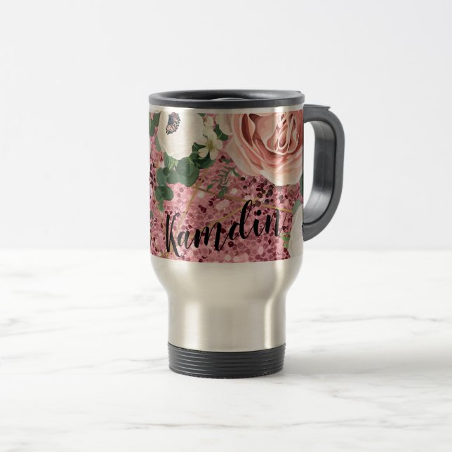 Personlig 15 uns kaffe mugg Geometric Ro (Framsida höger)