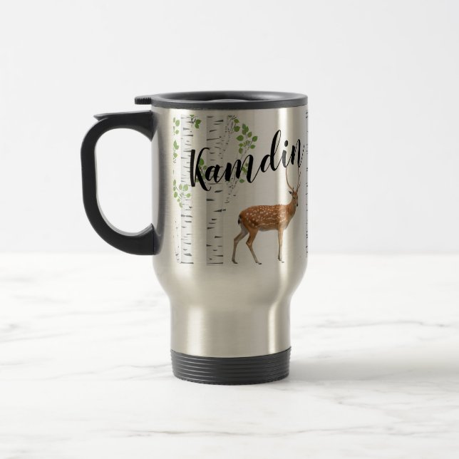 Personlig 15 uns kaffe mugg Hjort Doe Buck för (Vänster)